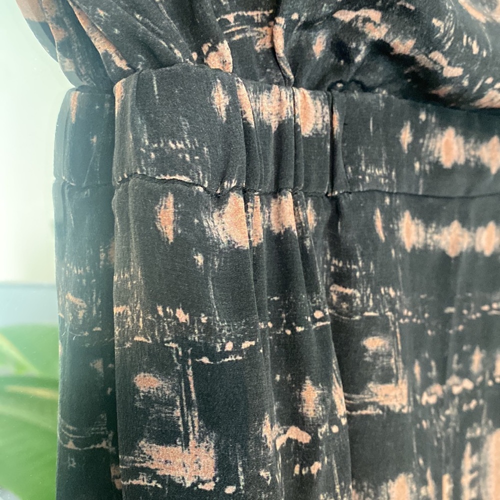Vena Cava Printed Bleach Style Pattern Mini Dress - image 3